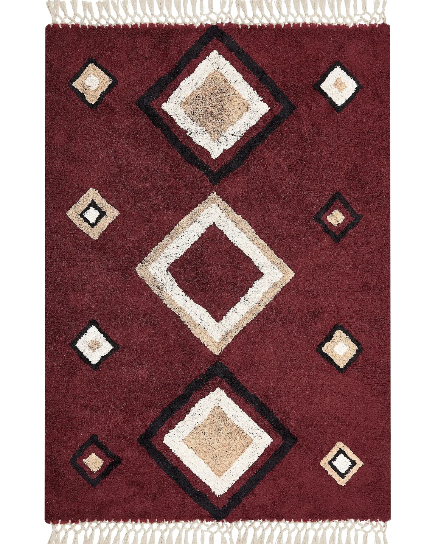 Dywan SIIRT Czerwony 160 x 230 cm Bawełna