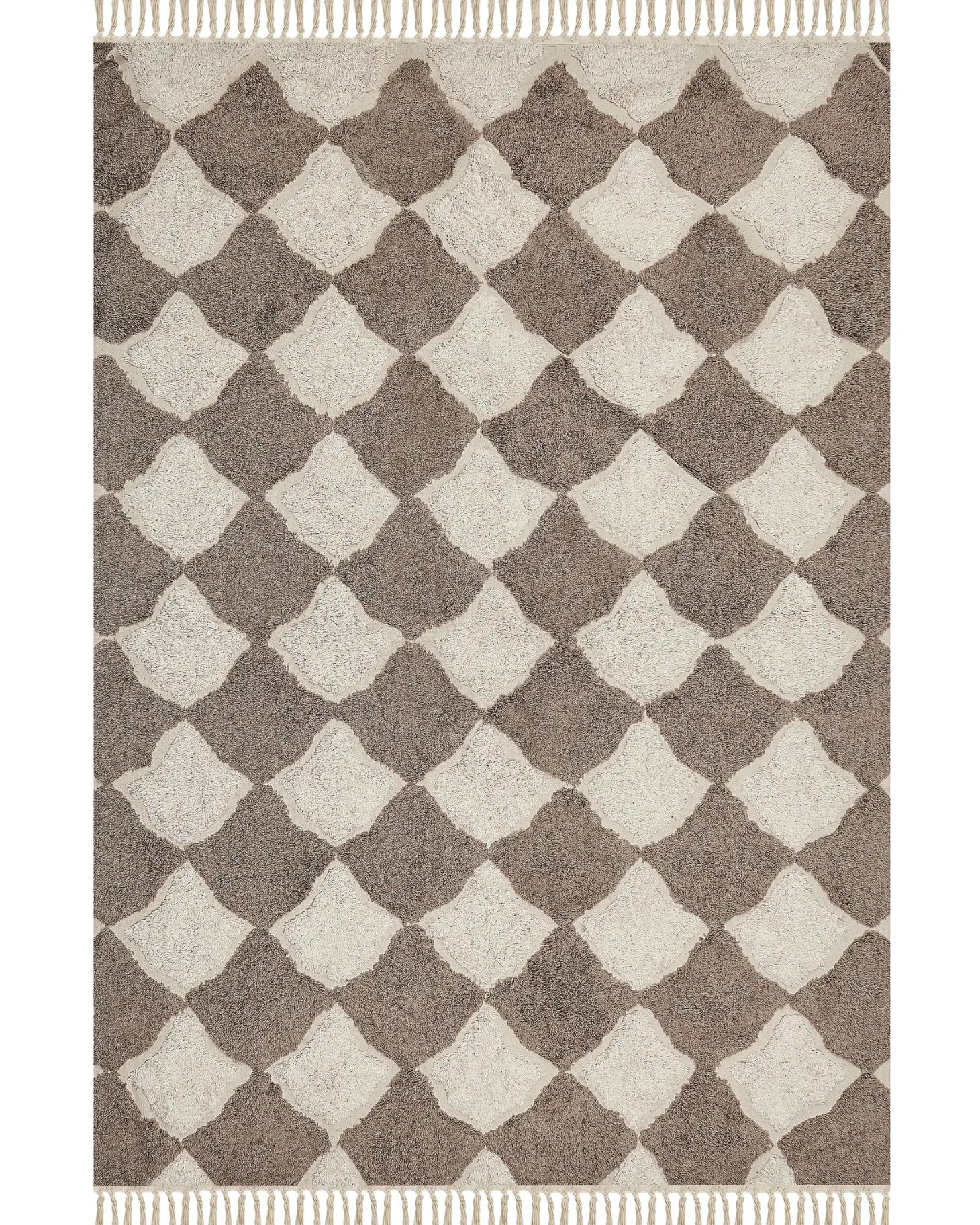 Dywan SINOP Beżowy 160 x 230 cm Bawełna