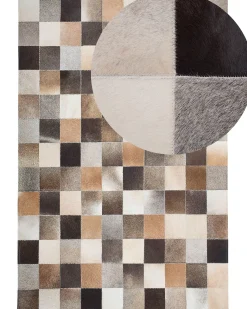 Dywan SOKE Kolorowy 160 x 230 cm Skóra naturalna