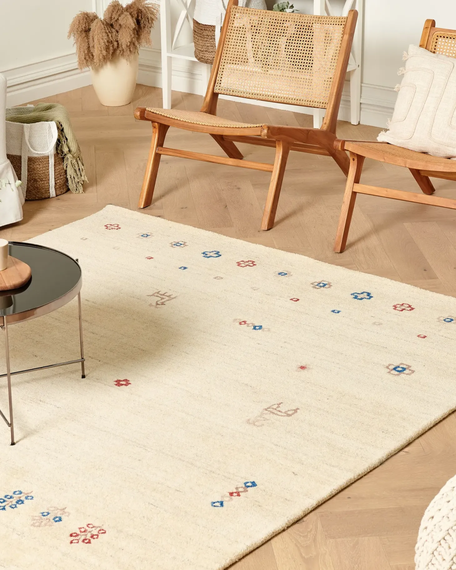 Dywan SULUCA Beżowy 200 x 300 cm Wełna Gabbeh