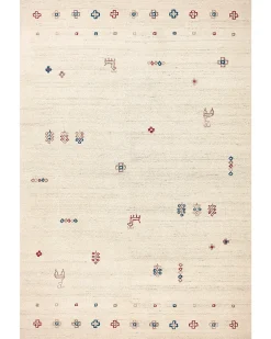 Dywan SULUCA Beżowy 200 x 300 cm Wełna Gabbeh