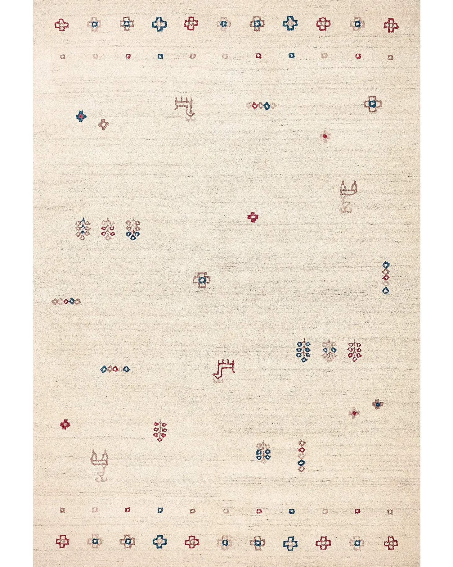 Dywan SULUCA Beżowy 200 x 300 cm Wełna Gabbeh
