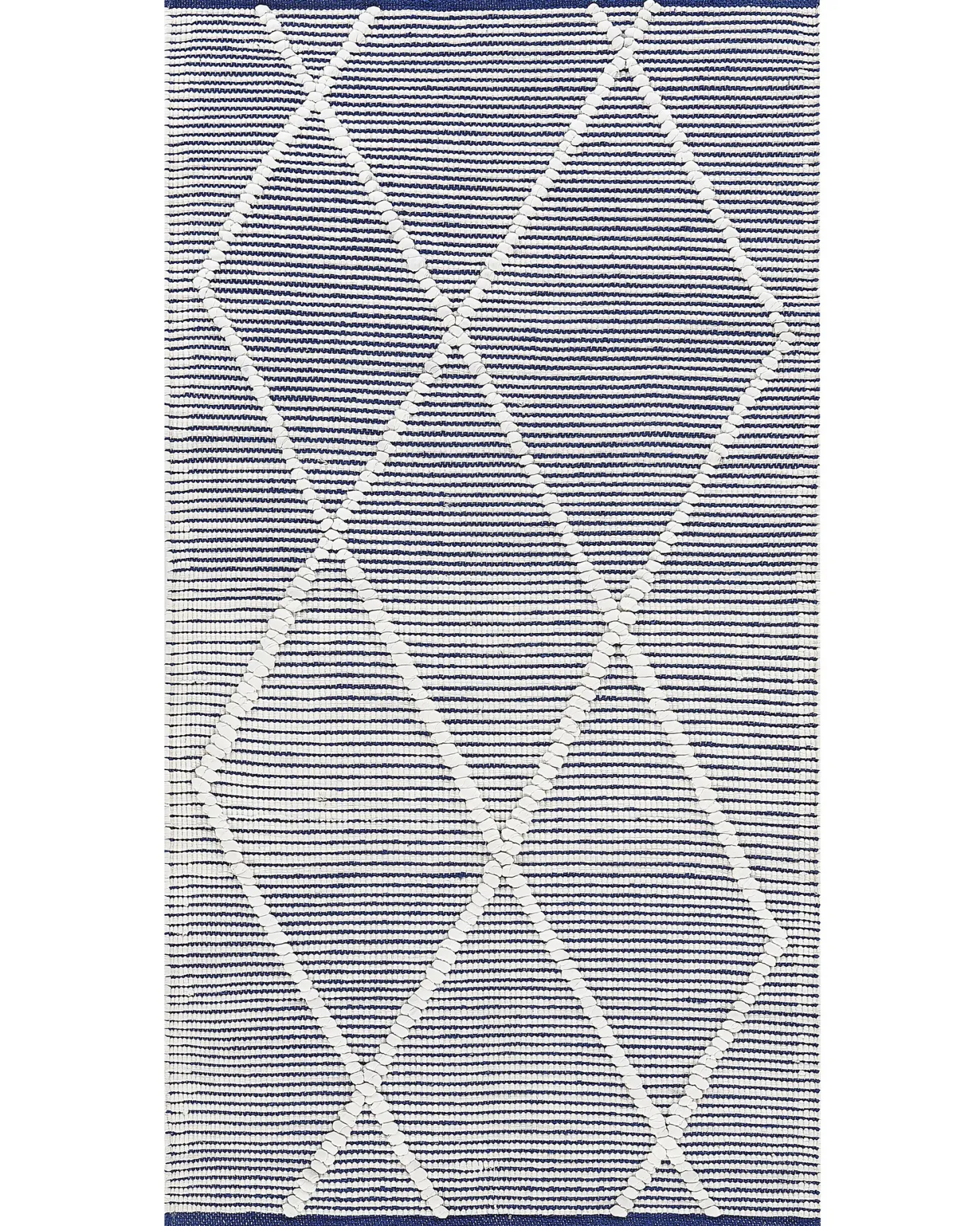 Dywan SYNOPA Niebieski 80 x 150 cm Bawełna