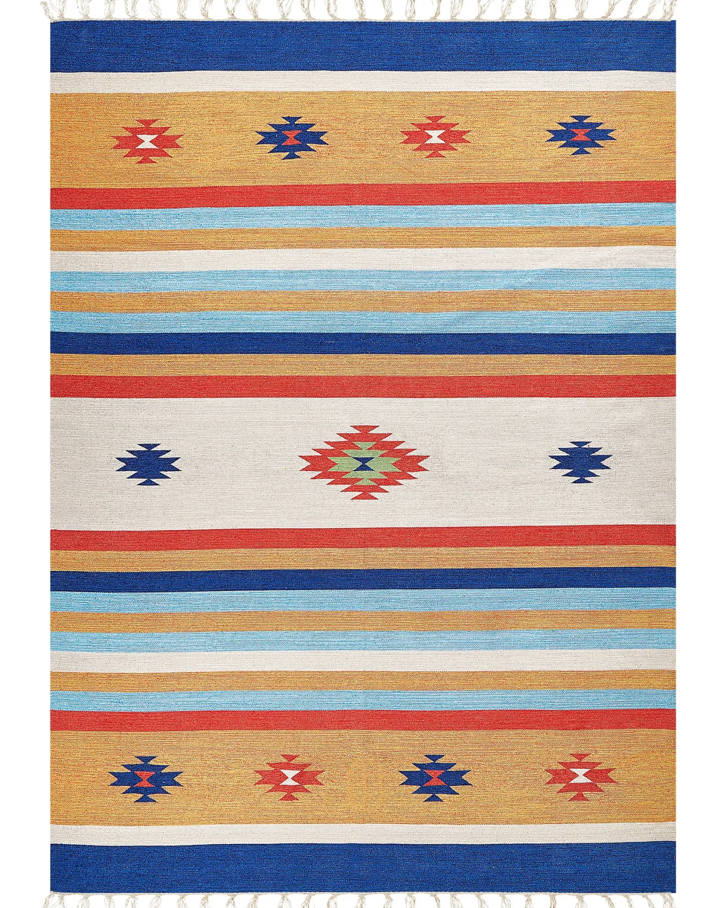 Dywan TARONIK Kolorowy 200 x 300 cm Bawełna Kilim