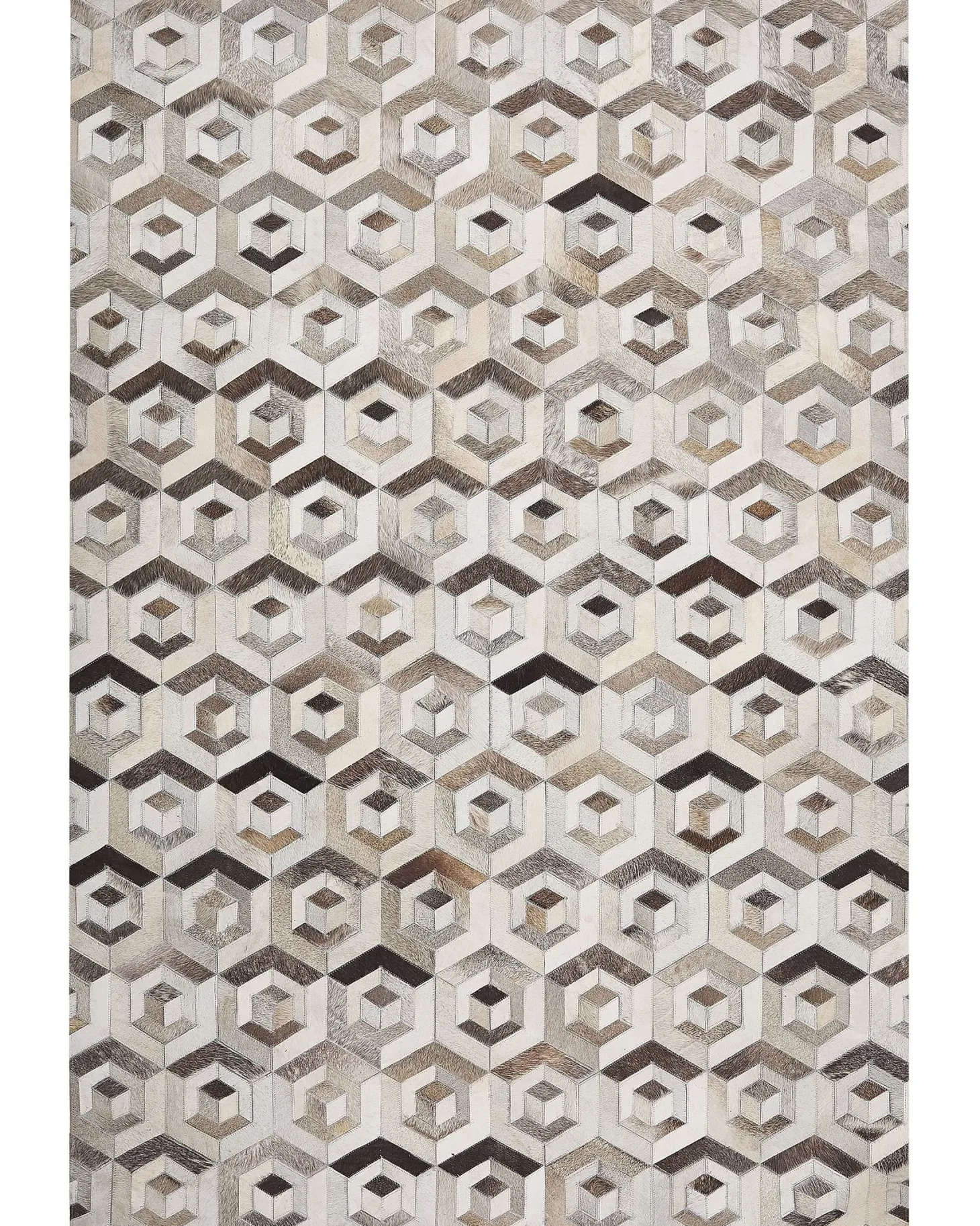 Dywan TAVAK Beżowy 160 x 230 cm Skóra naturalna