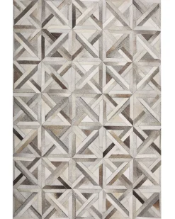 Dywan TAYTAN Beżowy 140 x 200 cm Skóra naturalna