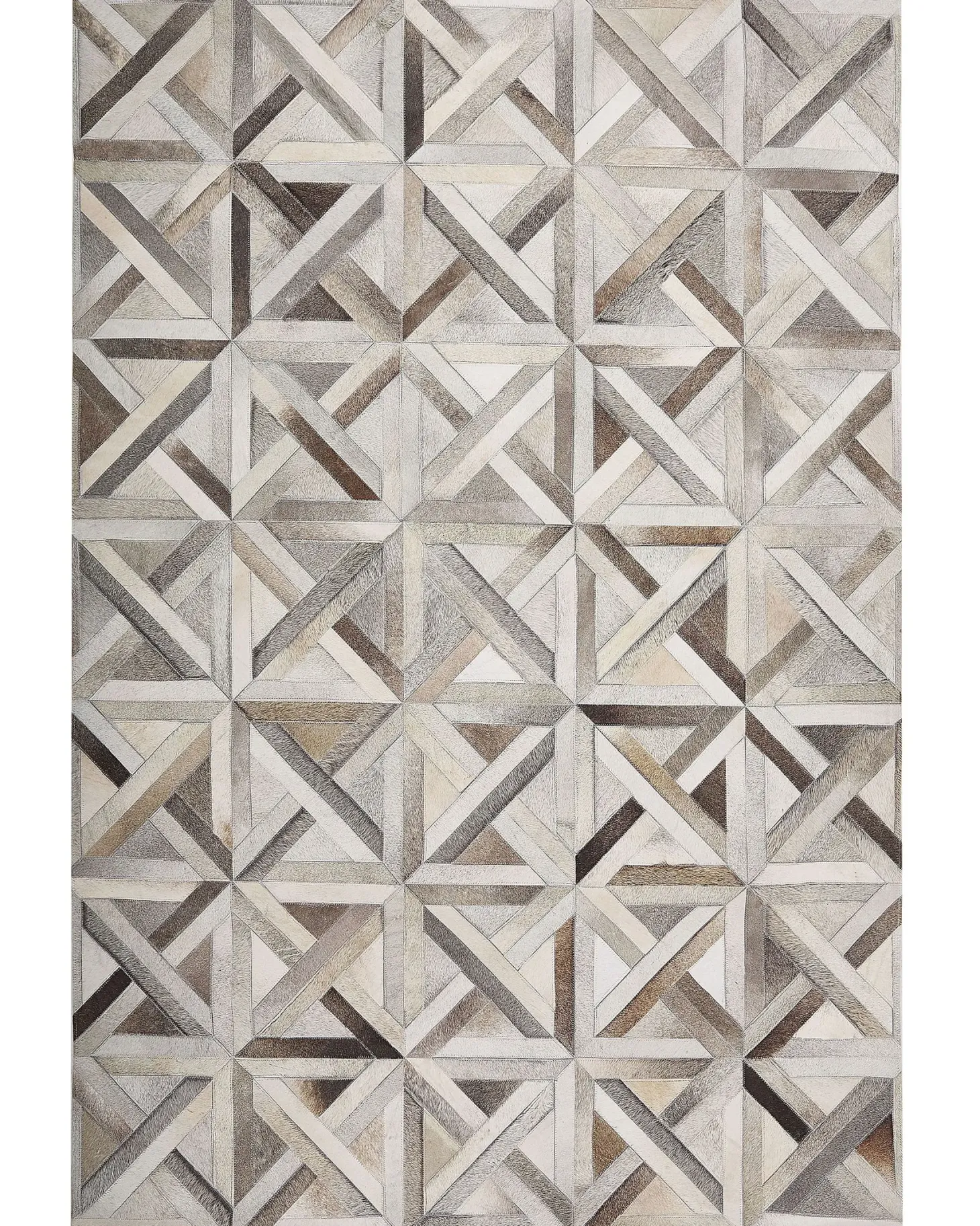 Dywan TAYTAN Beżowy 140 x 200 cm Skóra naturalna