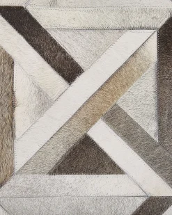 Dywan TAYTAN Beżowy 140 x 200 cm Skóra naturalna