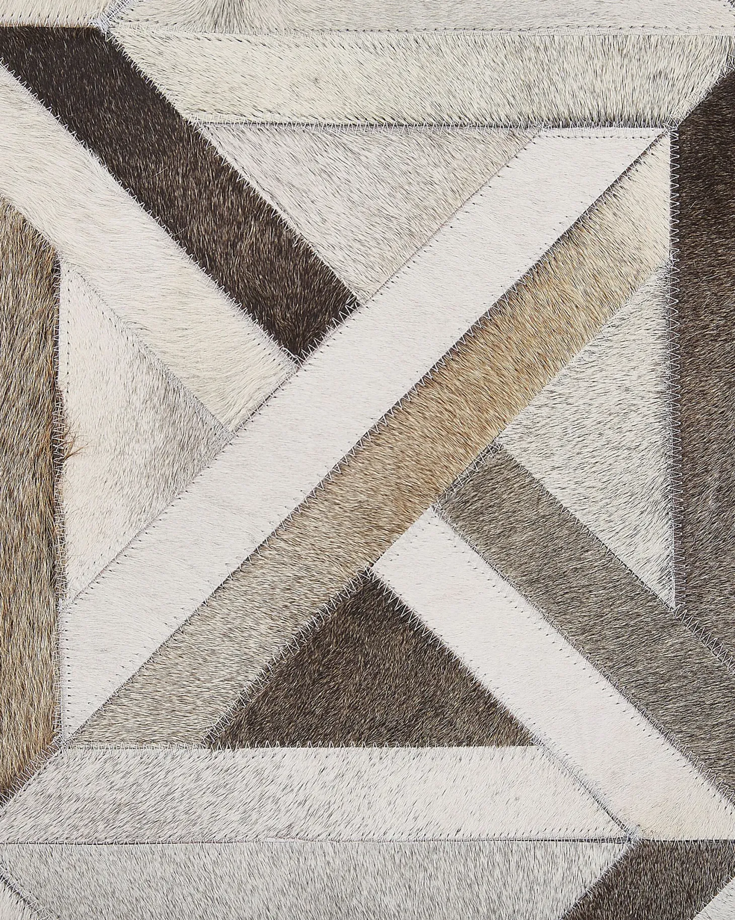 Dywan TAYTAN Beżowy 140 x 200 cm Skóra naturalna