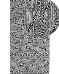 Dywan TERMAL Czarny 80 x 150 cm Bawełna