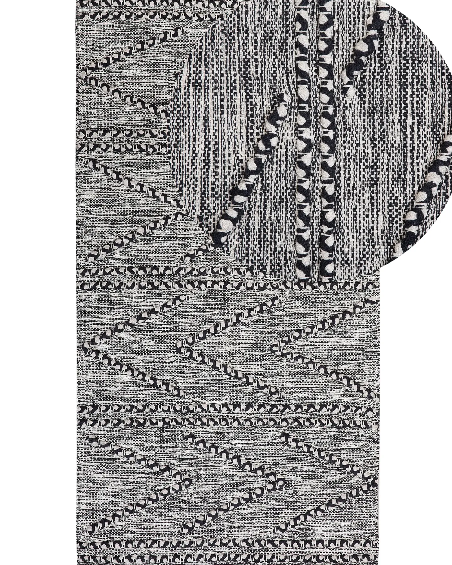 Dywan TERMAL Czarny 80 x 150 cm Bawełna