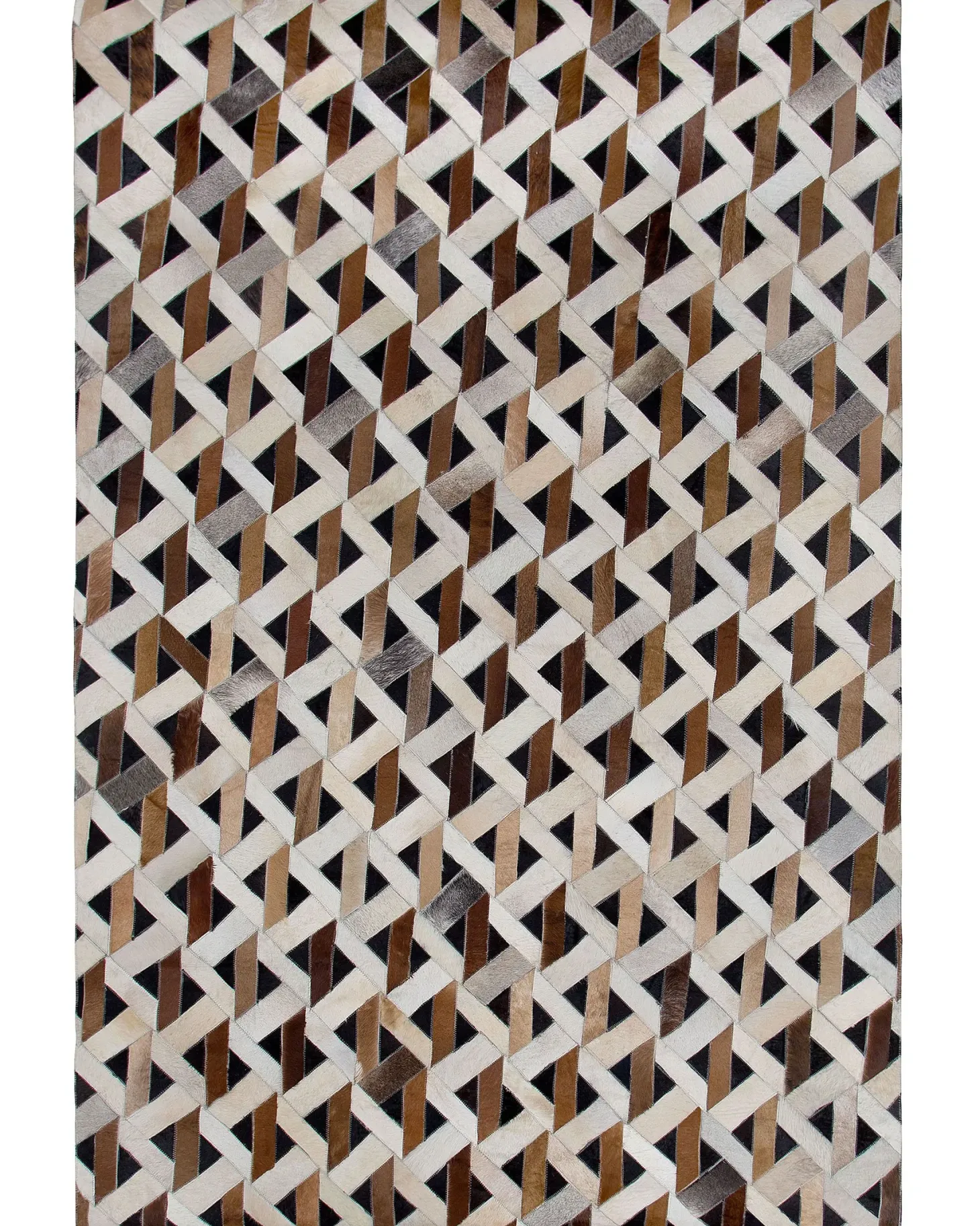 Dywan TUGLU Brązowy 160 x 230 cm Skóra naturalna