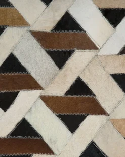Dywan TUGLU Brązowy 160 x 230 cm Skóra naturalna