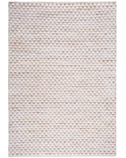 Dywan TUNCELI Beżowy 140 x 200 cm Bawełna