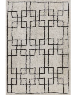 Dywan TURHAL Beżowy 160 x 230 cm Bawełna