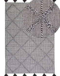 Dywan TUZLA Brązowy 140 x 200 cm Bawełna