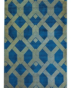 Dywan VEKSE Niebieski 160 x 230 cm Wiskoza