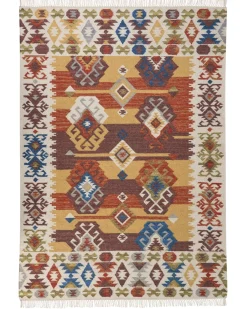 Dywan VOSKETAP Kolorowy 160 x 230 cm Wełna Kilim