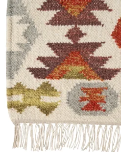 Dywan VOSKETAP Kolorowy 160 x 230 cm Wełna Kilim