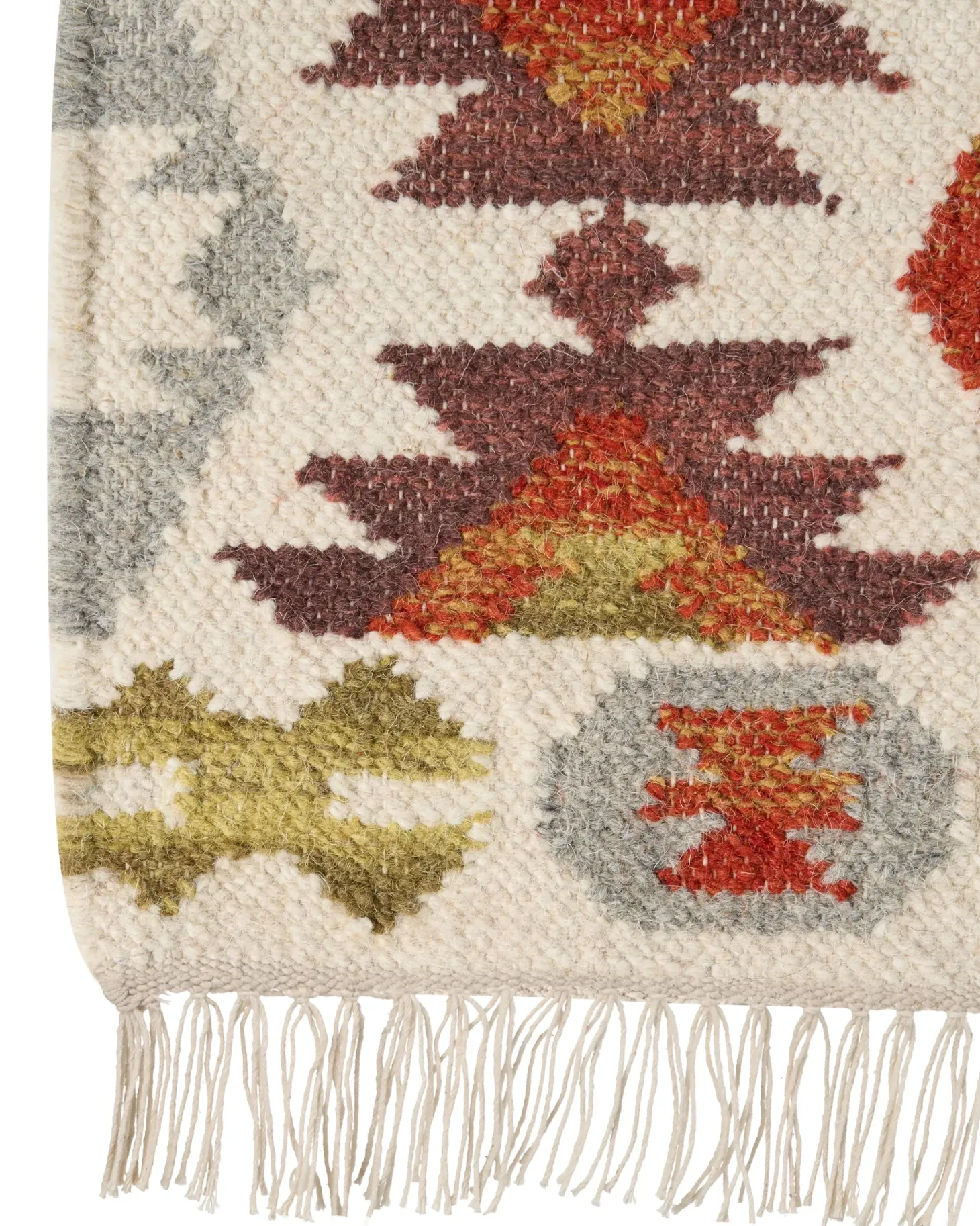 Dywan VOSKETAP Kolorowy 160 x 230 cm Wełna Kilim