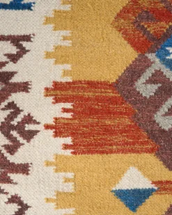 Dywan VOSKETAP Kolorowy 160 x 230 cm Wełna Kilim