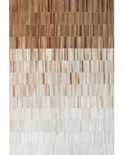 Dywan YAGDA Beżowy 140 x 200 cm Skóra naturalna