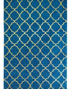 Dywan YELKI Niebieski 160 x 230 cm Wiskoza
