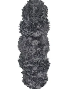 Dywan ze sztucznego futra MAMUNGARI Ciemnoszary 60 x 180 cm
