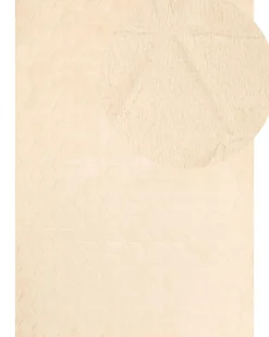 Dywan ze sztucznego futra THATTA Beżowy 160 x 230 cm