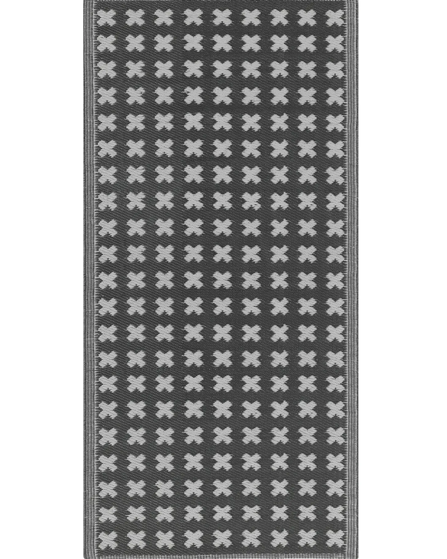 Dywan zewnętrzny ROHTAK Czarny 90 x 180 cm