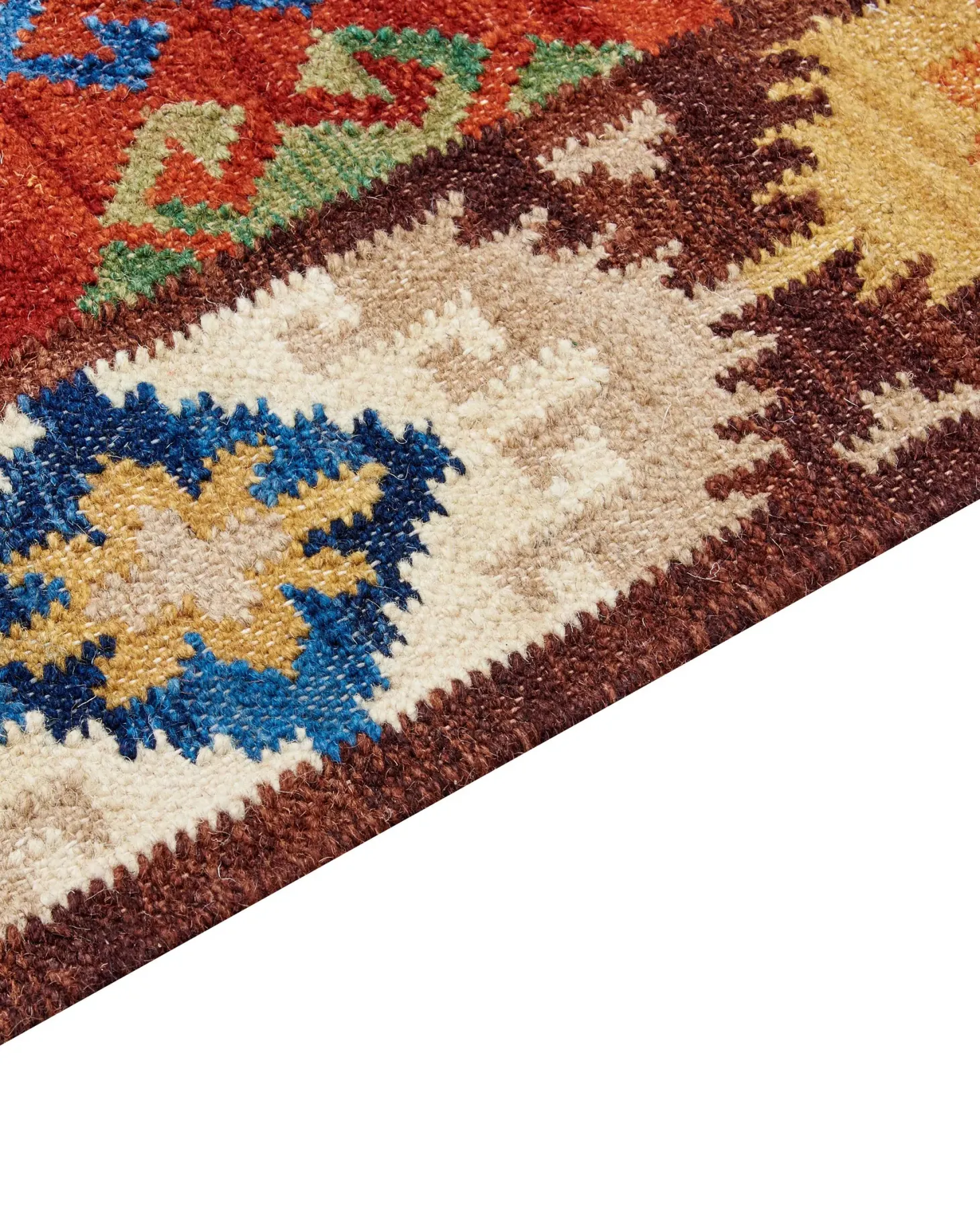 Dywan ZOVUNI Kolorowy 160 x 230 cm Wełna Kilim