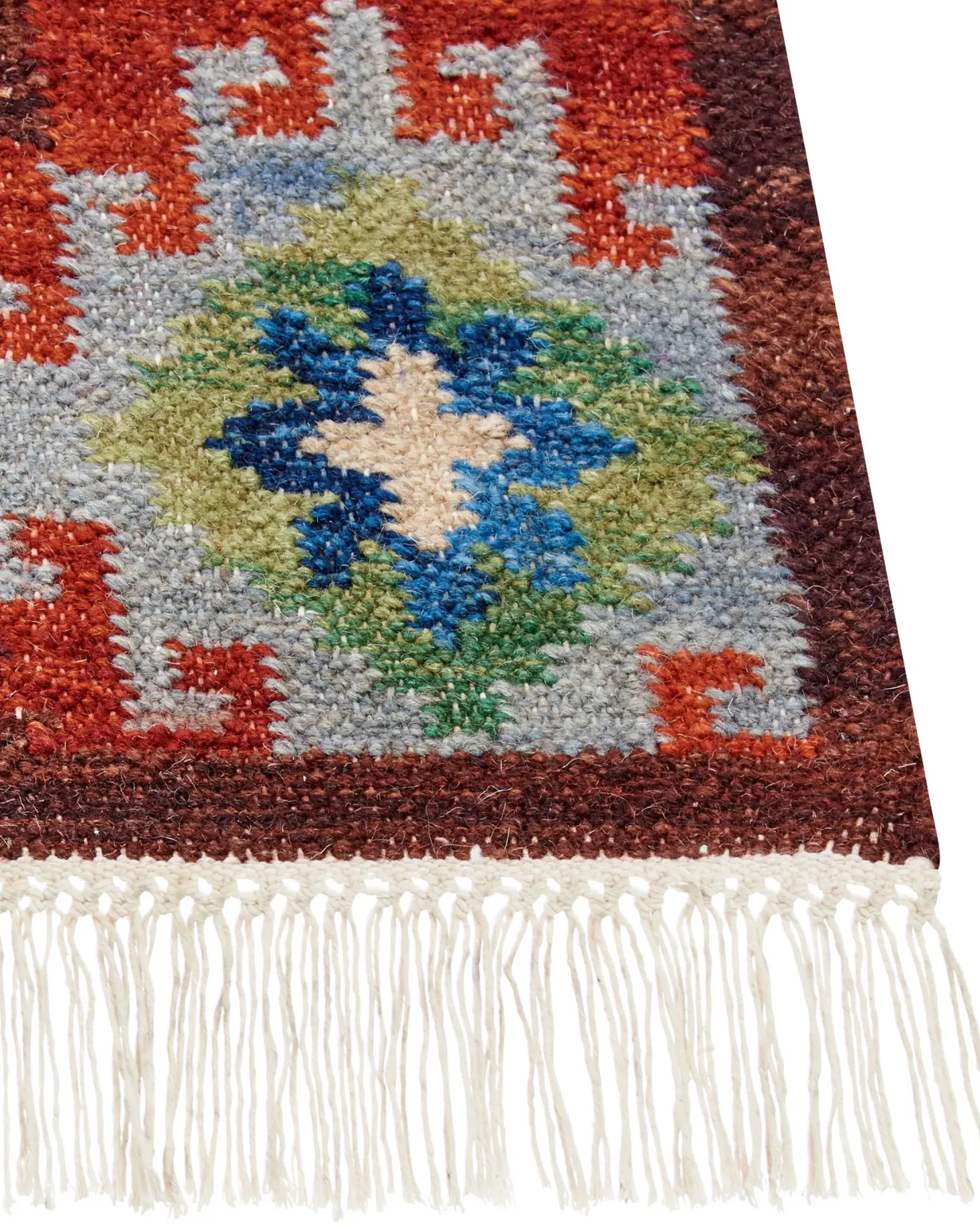 Dywan ZOVUNI Kolorowy 160 x 230 cm Wełna Kilim