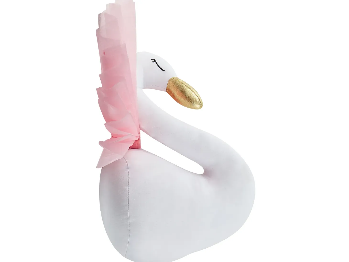 Dziecięca ozdoba ścienna Łabędź ODETTA Bawełna 32 cm Biały