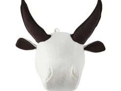 Dziecięca ozdoba ścienna Byk GEOFFREY Bawełna 24 cm Biały