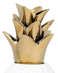 Figurka dekoracyjna Ananas TYANA Ceramika Biały