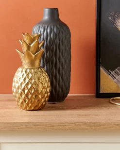 Figurka dekoracyjna Ananas TYANA Ceramika Złoty