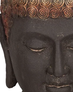 Figurka dekoracyjna Budda CARUM Ceramika Czarny