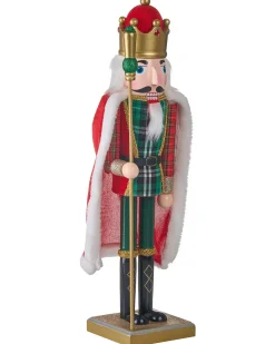 Figurka dekoracyjna HALLSJON Dziadek do orzechów 50 cm Czerwony/ zielony