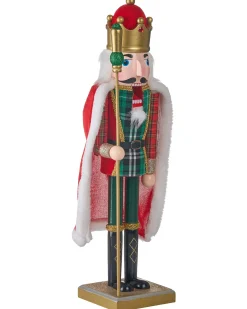 Figurka dekoracyjna HALLSJON Dziadek do orzechów 50 cm Czerwony/ zielony