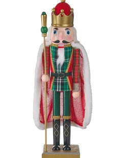 Figurka dekoracyjna HALLSJON Dziadek do orzechów 50 cm Czerwony/ zielony