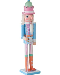 Figurka dekoracyjna HARKAN Dziadek do orzechów 50 cm Niebieski
