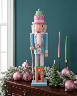 Figurka dekoracyjna HARKAN Dziadek do orzechów 50 cm Niebieski