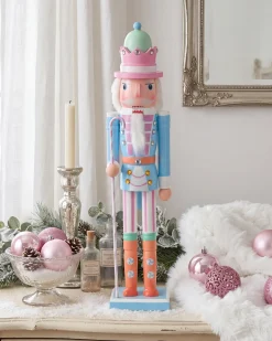 Figurka dekoracyjna HARKAN Dziadek do orzechów 50 cm Niebieski