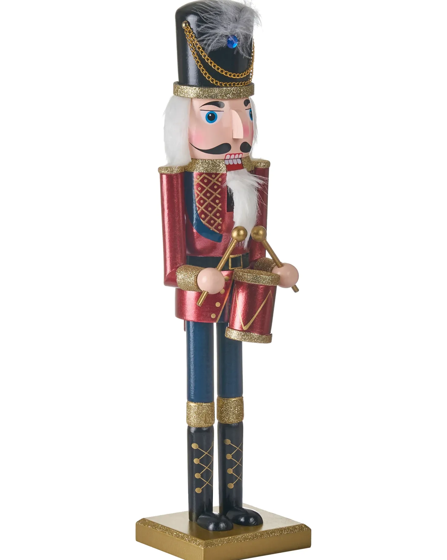 Figurka dekoracyjna HOGSJON Dziadek do orzechów 50 cm Czerwony