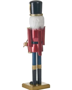 Figurka dekoracyjna HOGSJON Dziadek do orzechów 50 cm Czerwony