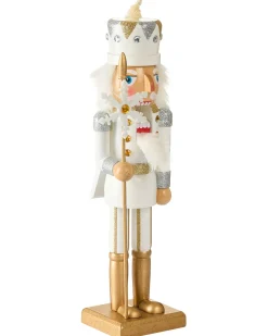 Figurka dekoracyjna LJUNGAN Dziadek do orzechów 37 cm Biały