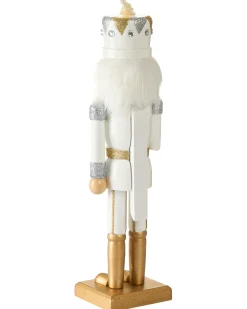 Figurka dekoracyjna LJUNGAN Dziadek do orzechów 37 cm Biały