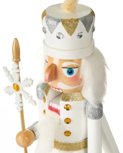 Figurka dekoracyjna LJUNGAN Dziadek do orzechów 37 cm Biały