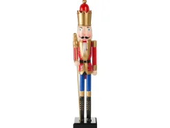 Figurka dekoracyjna MALARAN Dziadek do orzechów 90 cm Czerwony