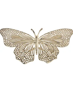 Figurka dekoracyjna Motyl MADIUN Metal Złoty
